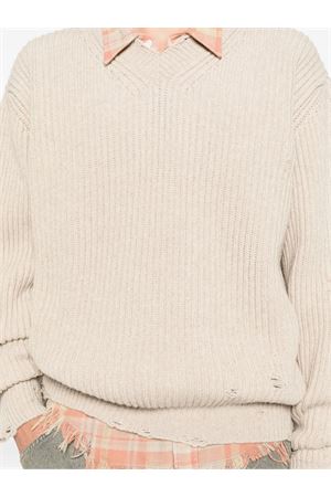 Maglione in lana beige MM6 MAISON MARGIELA | SH0HN0003M13138806M